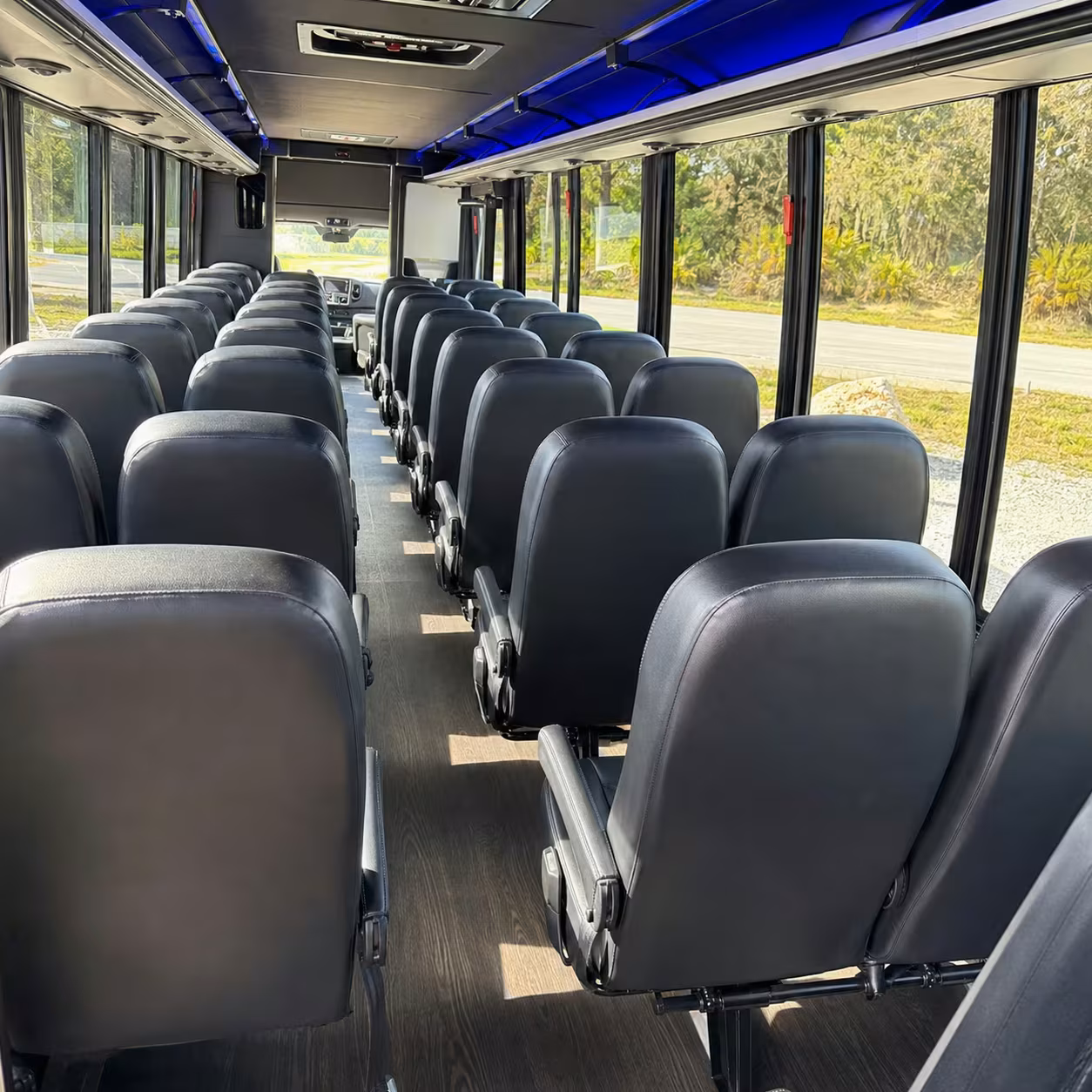 25 passenger minibus inside