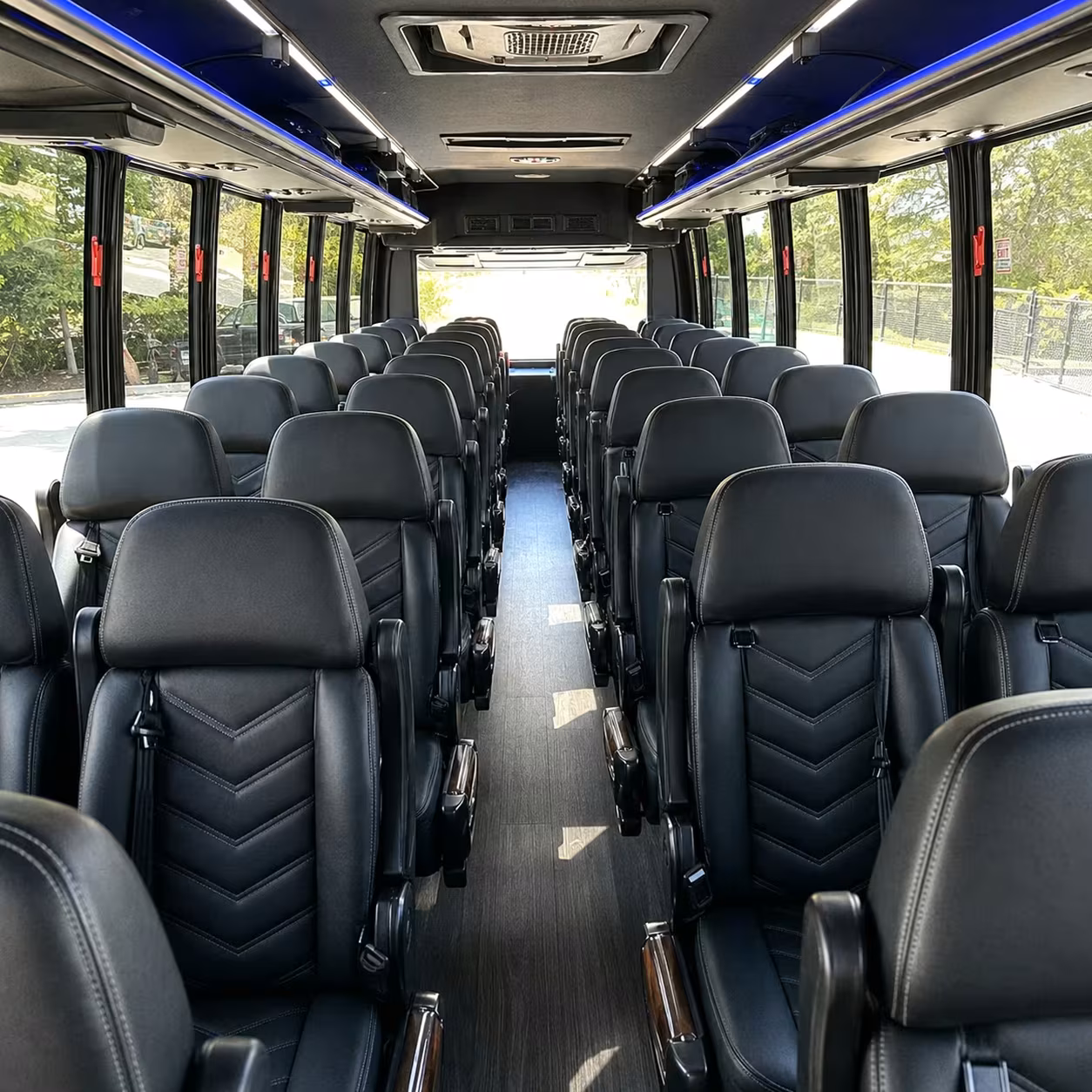 25 passenger minibus interior
